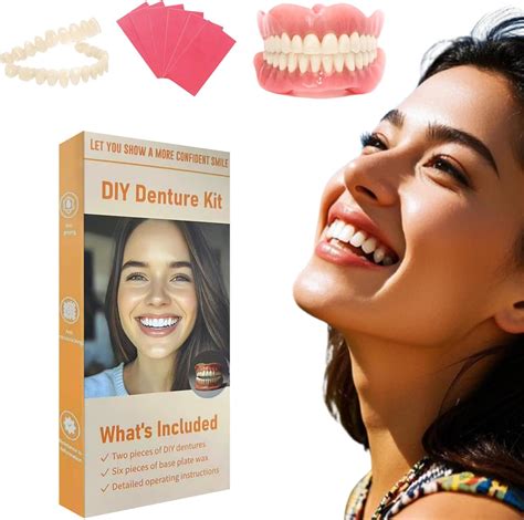 Amazon.com: Denture Do it Yourself Full Set of Top and Bottom Fake ...