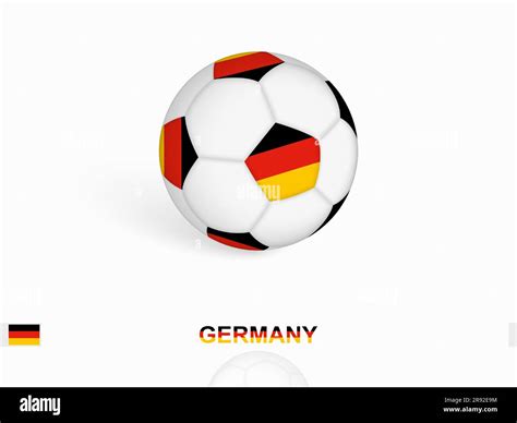 Soccer ball with the Germany flag, football sport equipment. Vector ...