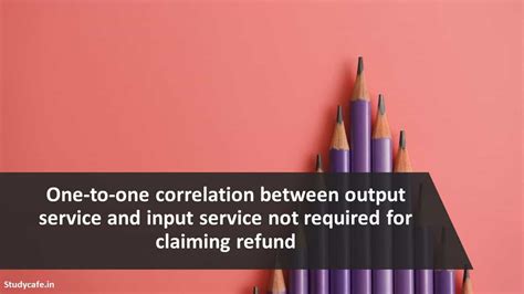 One-to-one correlation between output service and input service not ...