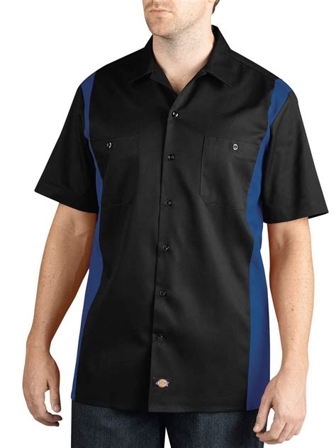 Dickies Mens Two-Tone Short Sleeve Work Shirt - Walmart.com