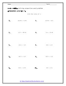 Image result for Solving Proportions with Variables