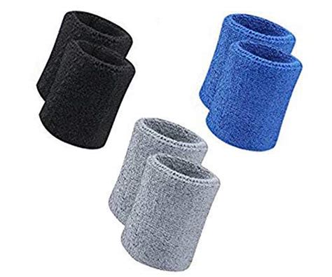 SportsFitt ® Sweatband/Wrist Band/Wrist Support for Gym and Sports 3 ...