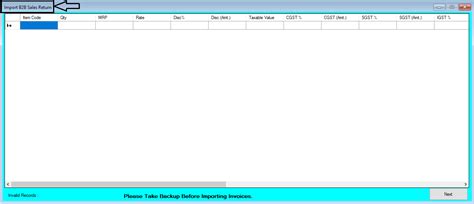 Import B2B Sales Return Invoices Help Guide
