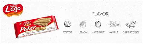 Lago Poker Wafer Biscuits Hazelnut Cream (5 Pack) - 225 gm : Amazon.in ...