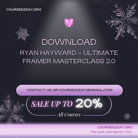 Ryan Hayward – Ultimate Framer Masterclass 2.0 - Courses2day.org