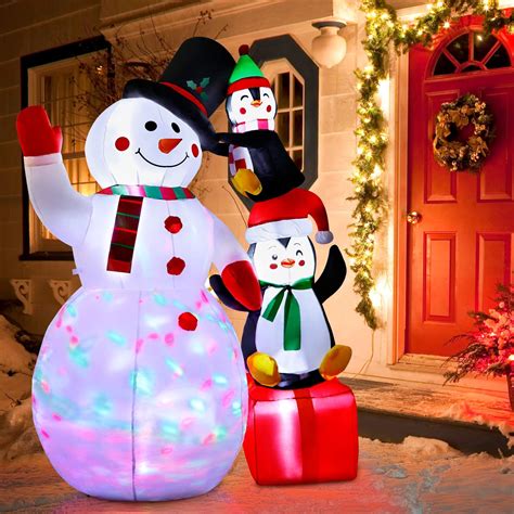 Amazon.com: 6 FT Christmas Inflatables Snowman Outdoor Decorations ...