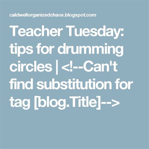 Teacher Tuesday: tips for drumming circles | Drum circle, Drums ...