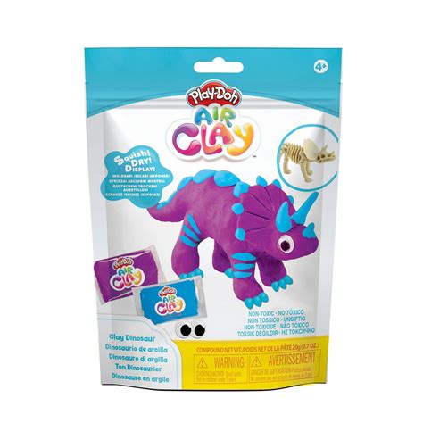 Play-Doh Dinosaur Air Clay Molding Set, Green/Orange, 3-pk, Ages 4 ...