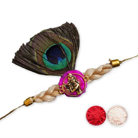 Homafy Morpankh Rakhi For Brother | Designer Rakhi For Brother | Rakhi ...