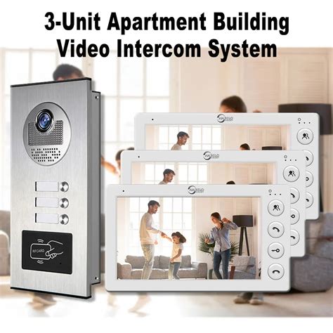 3 Unit Home Video Intercom for Apartments Residential Intercom Doorbel – Zhongshan Anjielo Smart ...