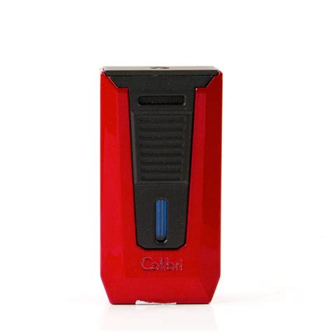 COLIBRI Cigarren-Feuerzeug "Slide" rot/schwarz Laser | ExcaliburCigars