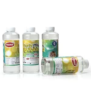 Buy Chanak Bubble Liquid Solution Bottle, 3000ml of Colorful Bubbles ...
