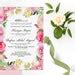 Buy Editable Nikah Card Invitation Printable Digital Download, Floral ...