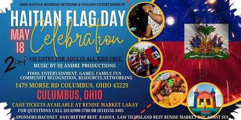COLUMBUS, OH 2024 HAITIAN FLAG DAY CELEBRATION, 1479 Morse Rd, Columbus ...