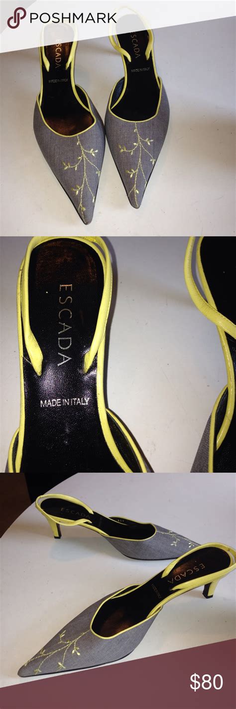 Escada sling backs | Sling backs, Heels, Escada