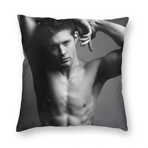 Jensen Ackles Shirtless Pillowcase Polyester Linen Velvet Pattern Zip ...