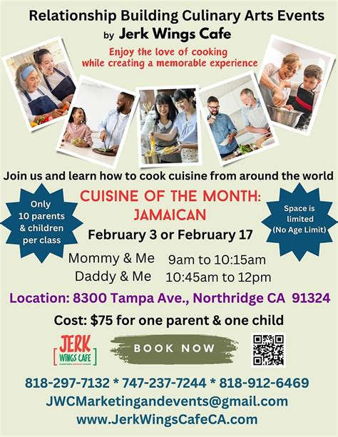 Relationship Building Culinary Arts Events, Jerk Wings Cafe, Tampa ...