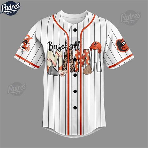 Custom Baseball Mama Baltimore Orioles Baseball Jersey - Padres Jersey ...