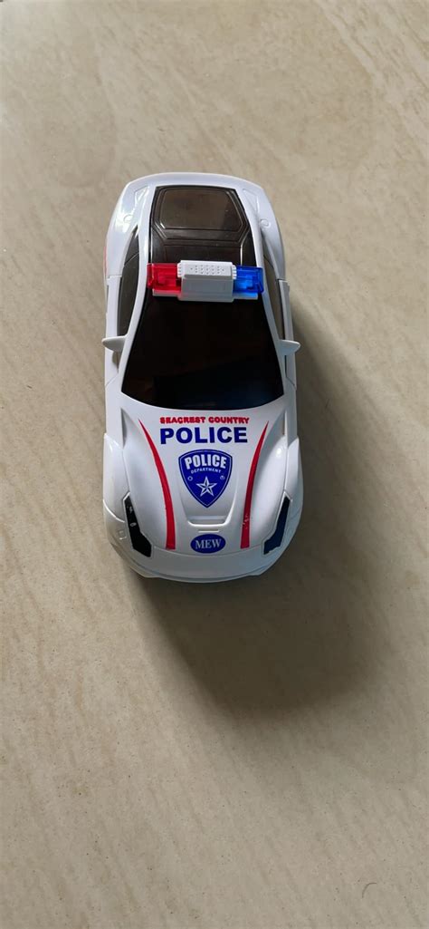 Shinetoy Entertain Kids Bump And Go 3D Lights Police Car With Fun ...