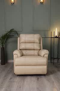 Solis Royale Leatherette Recliner 1 Seater Sofa Chair for Living Room ...