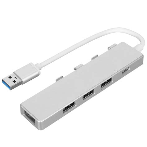 5-Port USB 3.0 Hub, USB Docking Station with 1 USB3.0 Port, 3 USB2.0 ...