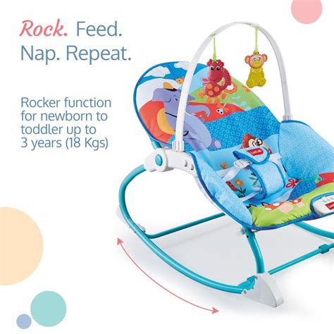 LuvLap Happy Jungle Toddler Rocker cum Bouncer - Giraffe - Cureka ...