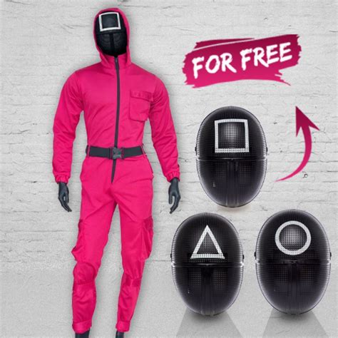 Squid Game Guard Jumpsuit Costume on Sale