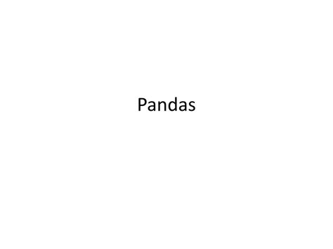 Panda Python Overview 的图像结果