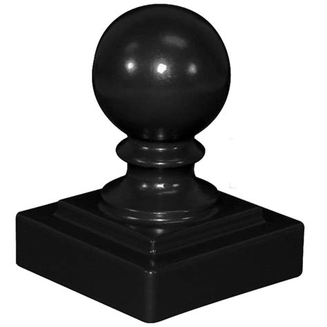 Freedom 2.5-in W x 2.5-in L Black Aluminum fence Post cap - Fits Common ...