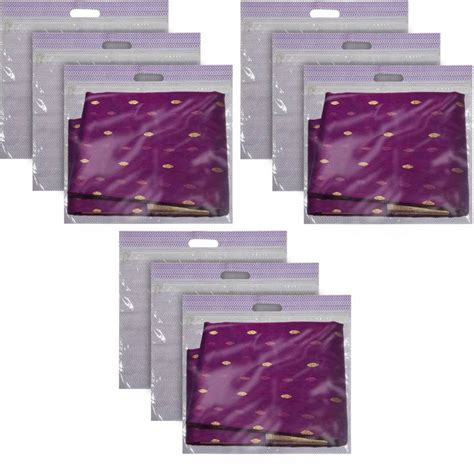 Saree Cover Non-Woven Single Saree Covers With Transparent Window With ...