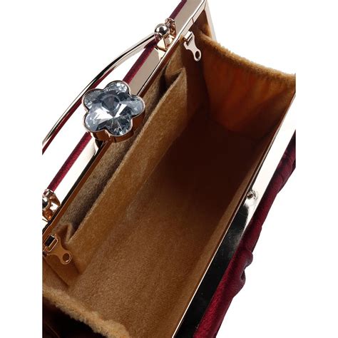 Buy Odette The Very Stylish Wine Red Clutch Bag Online