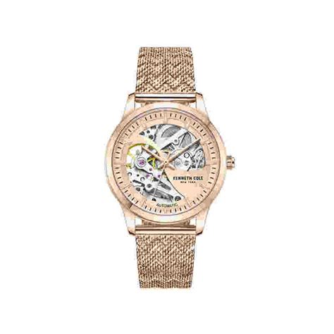 KENNETH COLE Automatic Rose Gold Round Dial Rose Gold Stainless Steel ...