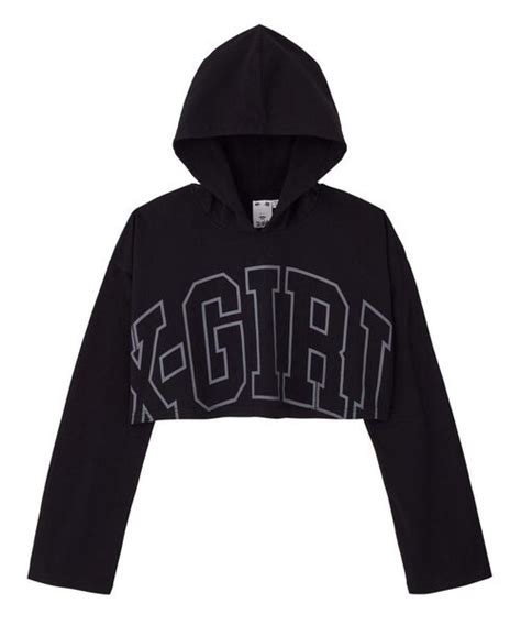 LOGO HOODED CROPPED TOP｜エックスガールの通販｜&mall（アンドモール）三井ショッピングパーク公式通販
