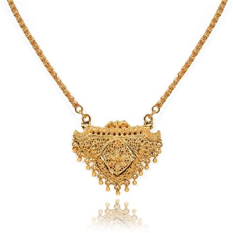 Buy KRIMO Traditional Long Mangalsutra CHANDRAMUKHI Designs Gold Plated ...