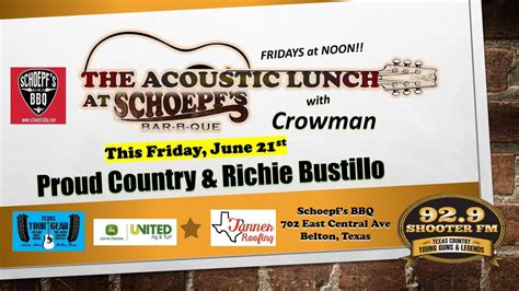 The Shooter FM Acoustic Lunch with Proud Country & Richie Bustillo ...