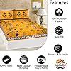 Buy RajasthaniKart® Pure 100% Cotton Double Bed Sheet with 2 Pillow ...