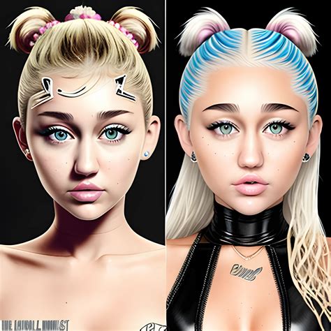 Gigi Hadid / Miley Cyrus / Ariana Grande face morph, 3D - Arthub.ai