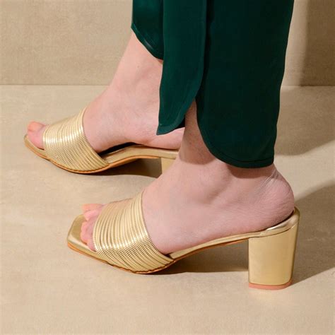 Gold Multi-Strap Heels – Dip Your Toes