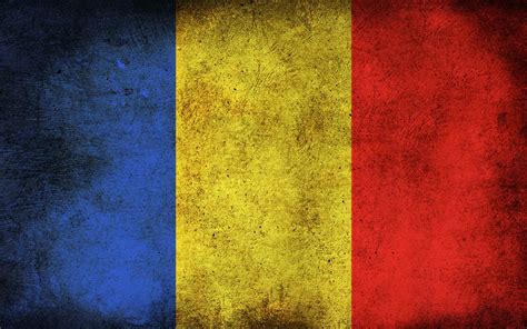 Romania Flag HD Wallpaper – Vibrant Tricolor Background