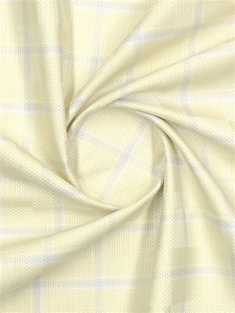 Men Giza Cotton Self Design Yellow Shirt Fabric Casino Grand