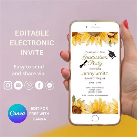 Image result for Free Editable Graduation Invitation Cards