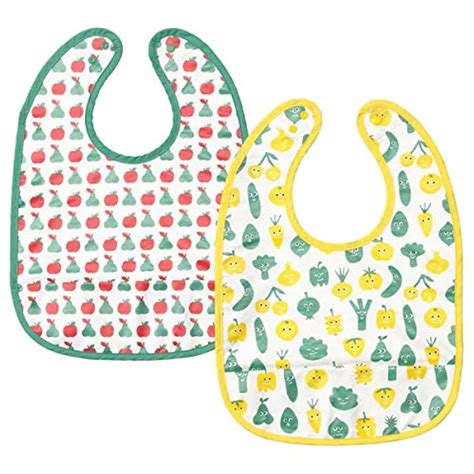 Ikea Bib, Fruit/Vegetables Pattern, Green Yellow(Pack of 2) : Amazon.in ...