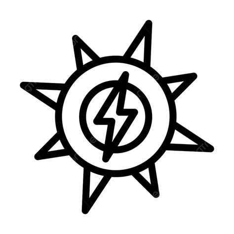 Solar Energy Icon Sun Vector, Energy Drawing, Sun Drawing, Energy Sketch PNG and Vector with ...