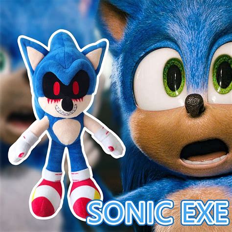 15.5 Inch Sonic Exe Plush Evil Sonic.exe Stuffed Plush Toy Blue ...