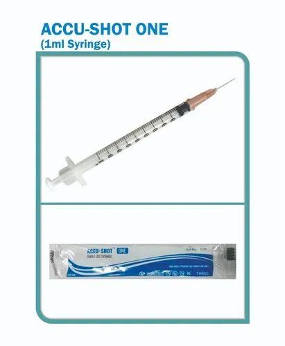 Insulin Syringes - Plastic 1ml Syringe (U-300) Manufacturer from Noida