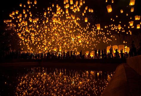 Floating Lantern Festival Ceremony Thailand Wallpapers - Top Free ...
