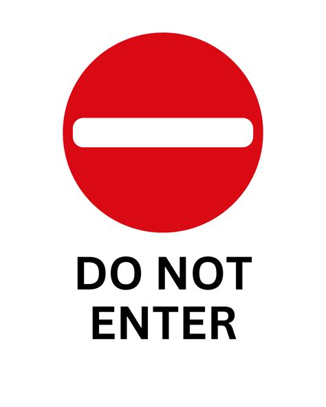 Do Not Enter Sign Template: Printable Templates (Free PDF Downloads)