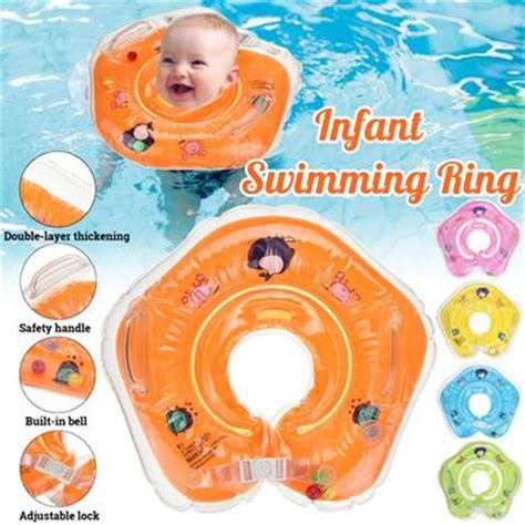 Newborn Swimming Inflatable Neck Ring Infant Special Equipment Children ...