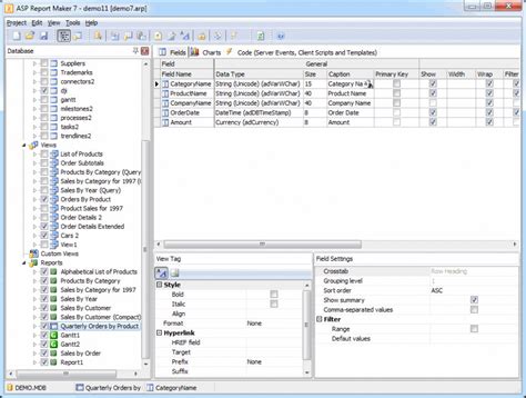 ASP.NET Report Maker 的图像结果
