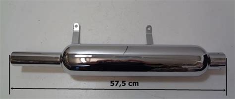 Triumph T70/T80 Silencer High Level, Rigid Frame 250/350ccm 1936- 1 3/4 ...